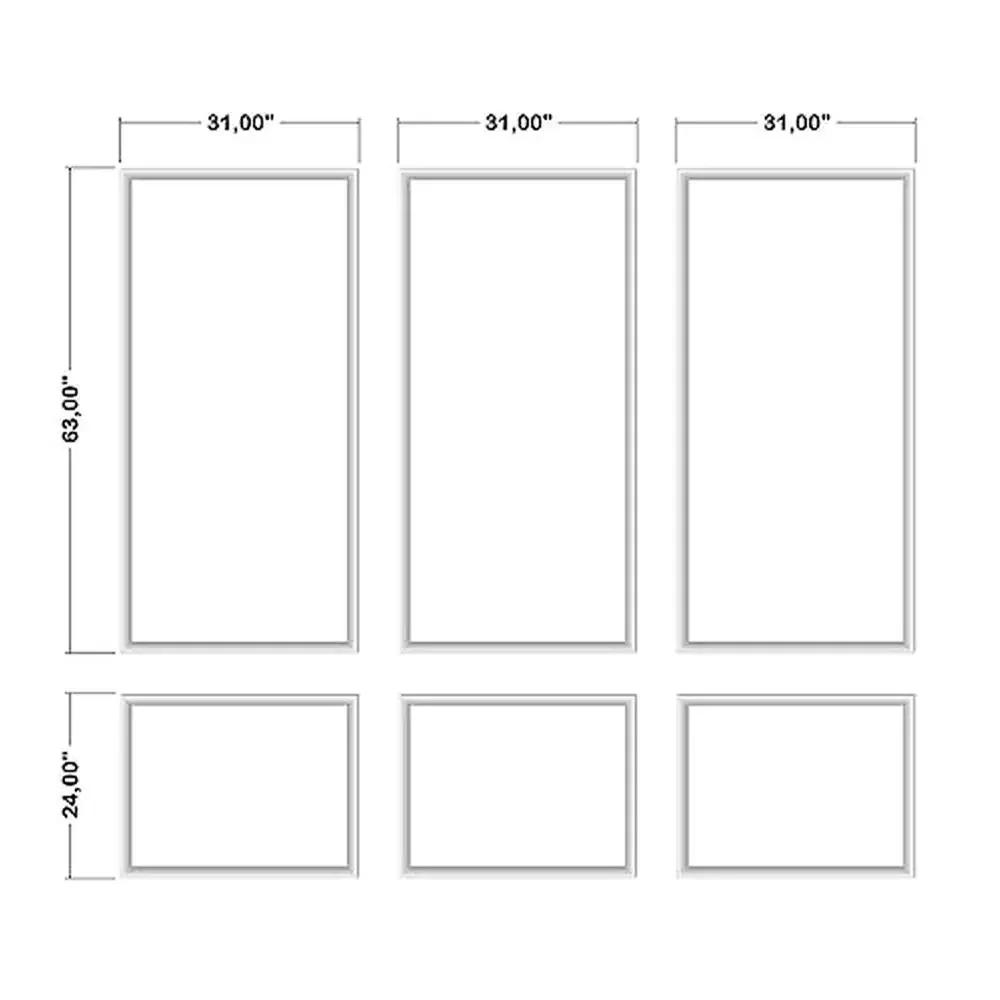 벽 몰딩 키트, 손상 방지, 흰색 마감, 습기 방지, 쉬운 DIY 설치