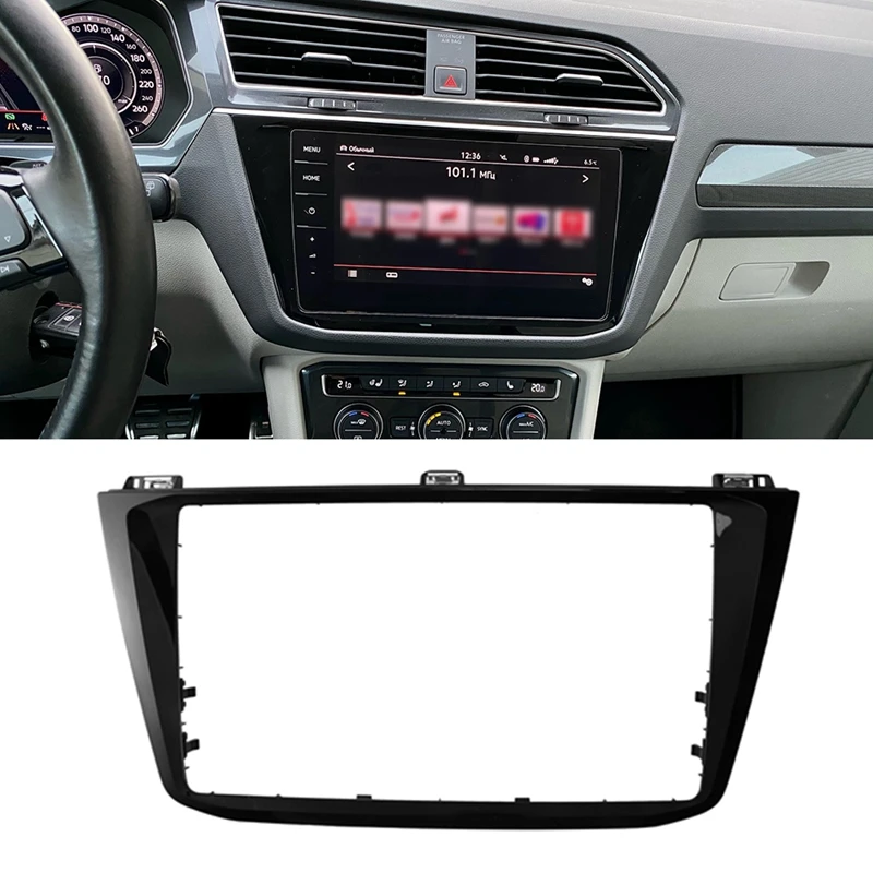 

8 Inch Car CD Panel Trim MIB Radio Media Unit Plates Decorative Frame For Tiguan MK2 2017-2020