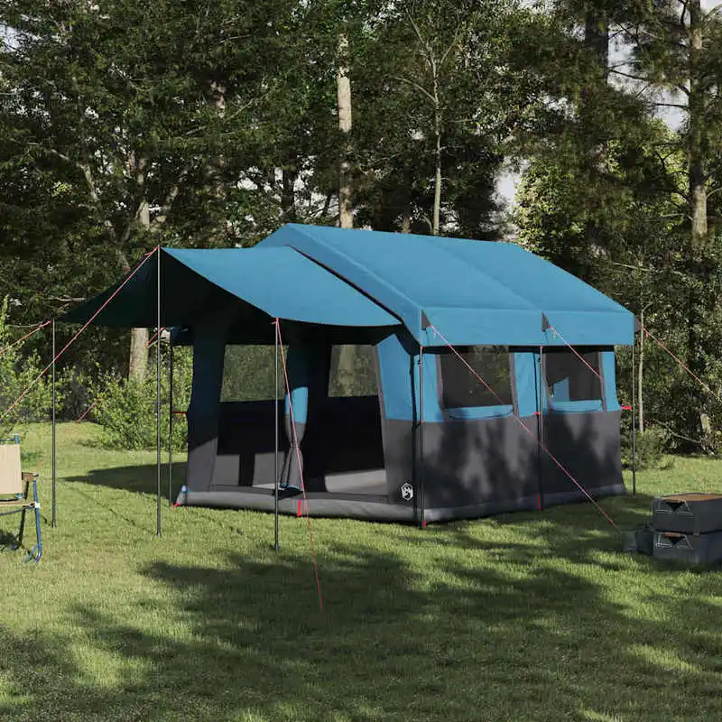 Familienzelt mit Dach – Geräumiges Outdoor-Zelt für Sommercamping, wasserdicht & UV-beständig, modernes Design mit Regenschutz und Vorzelt
