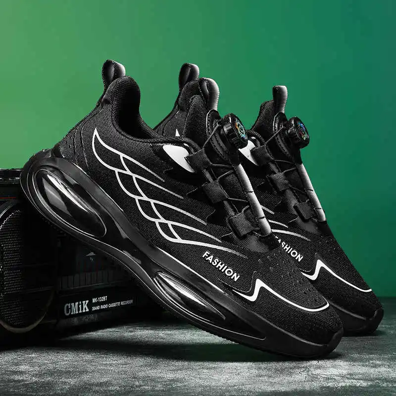 

PU Leather Massive Sport Shoes For Man Walking Breathable Husband Sneakers Genuine Brand High Quality Trnis Sapatilla