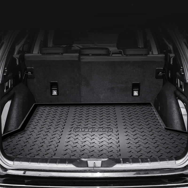 For Subaru Outback 2015-2024 TPE Custom Fit Car Trunk Mat All Season Cargo Mat 3D Shaped Laser Measured Trunk Protection Liner