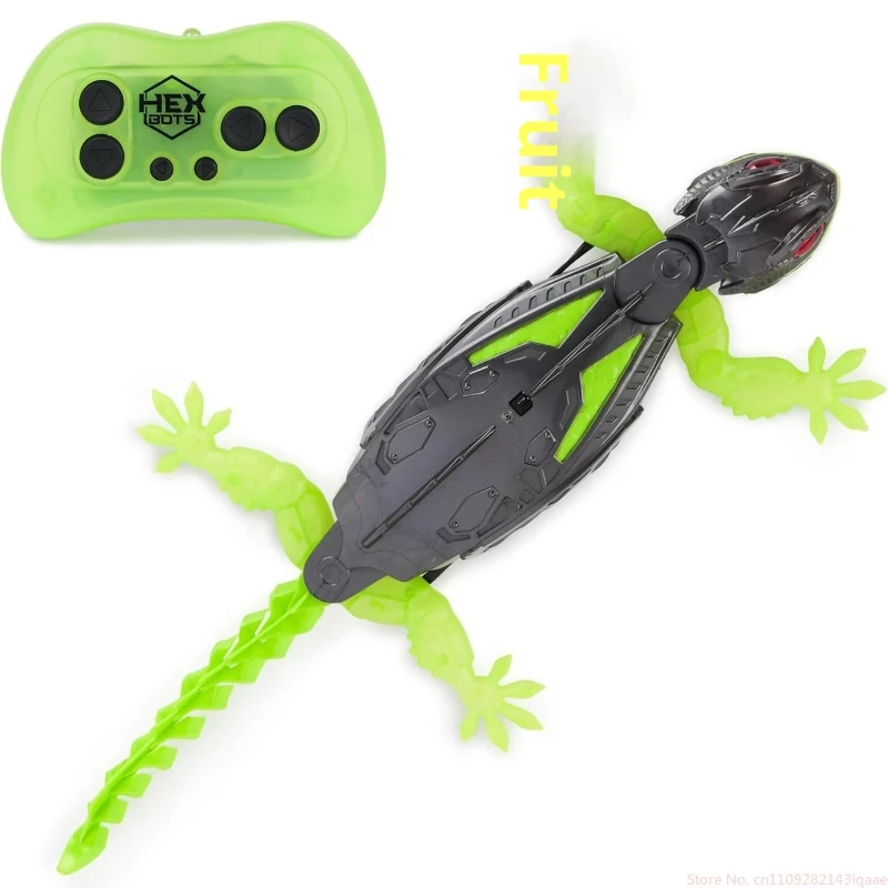 Hex Bots X6060 Remote Control Wall Climbing Lizard 2.4GHz Toy With 360 Degree Drift Rotation LED Eyes Tricky Prank Play For Kids