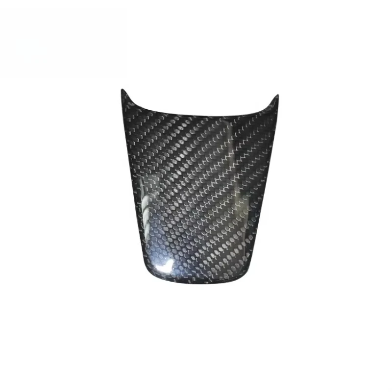 Stick on 3pcs Carbon Fiber Steering Wheel Moulding  Cover Trims Accessories  Fit for Model 3 2018-2019