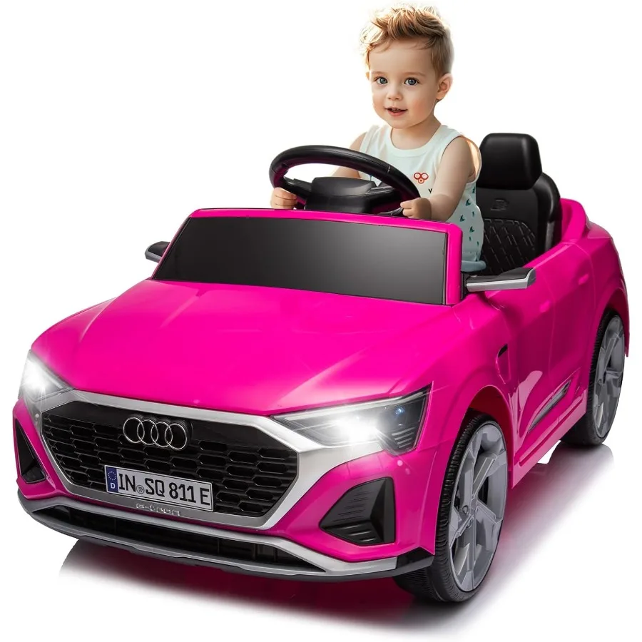รถยนต์ของเล่นเด็กขับได้ 12V รุ่น Audi SQ8 พร้อมรีโมทคอนโทรล ขับเคลื่อนสองล้อ สตาร์ทแบบนุ่มนวล 3 ระดับความเร็ว พร้อมไฟ LED และเสียงเพลง ใช้พลังงานจากแบตเตอรี่