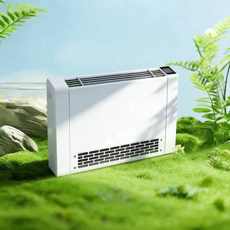 Ultra-thin wall-mounted water-cooled fan coil unit with EC motor, suitable for residential plumbing and cooling