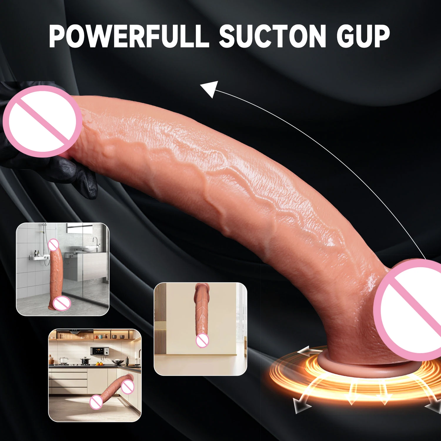 سوبر طويلة لينة واقعية الجلد يشعر القضيب مزدوج شفط كأس ديك مثلي الجنس الشرجي الجنس المهبل الاستمناء تحفيز للرجال امرأة اللعب