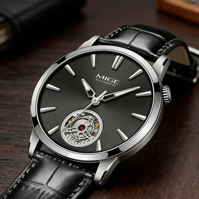 Reloj Mecánico de Pulsera MIGE - Men'S Formal Wear Watches reseña y precio