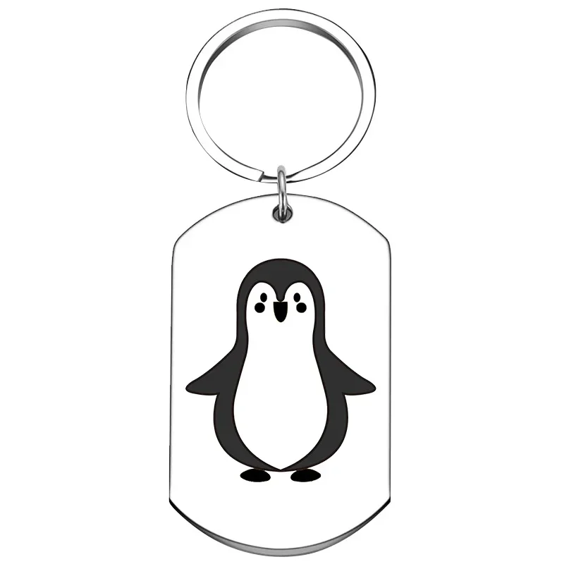 Cute Funny Penguin Gifts Keychain Birthday Valentines Gift Key Chain Pendant Boyfriend Girlfriend Husband Wife Couples Gift view 4