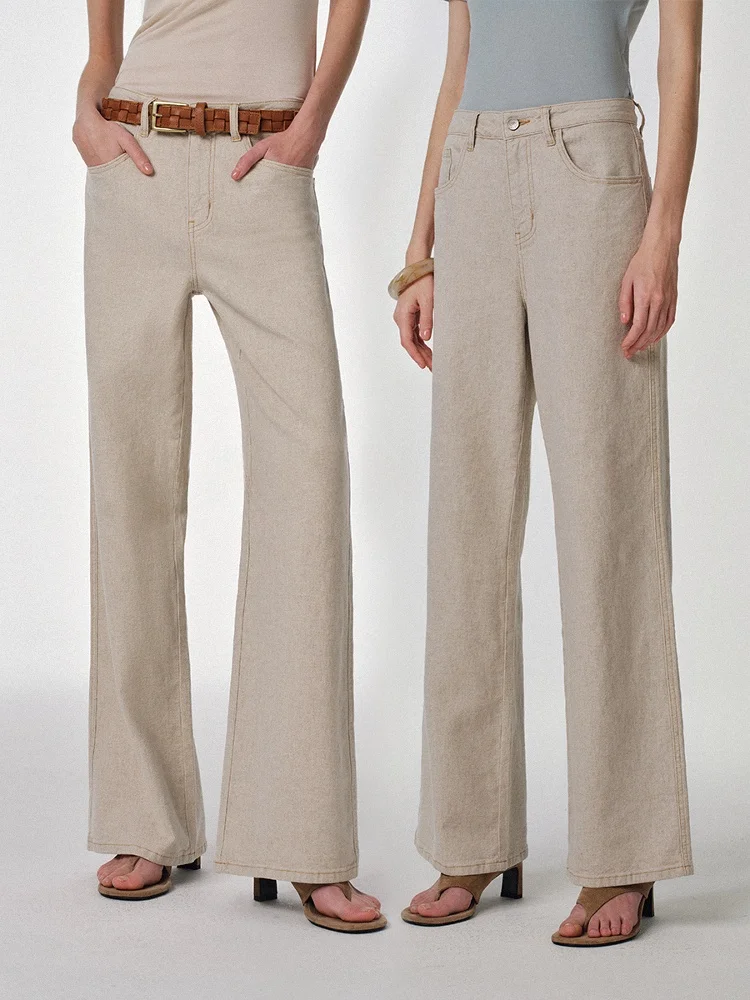 

Женские джинсы MANNALA Hanma White Bull ORTA: повседневные, с высокой талией, из льняного денима, свободного кроя, удобные, весна-лето