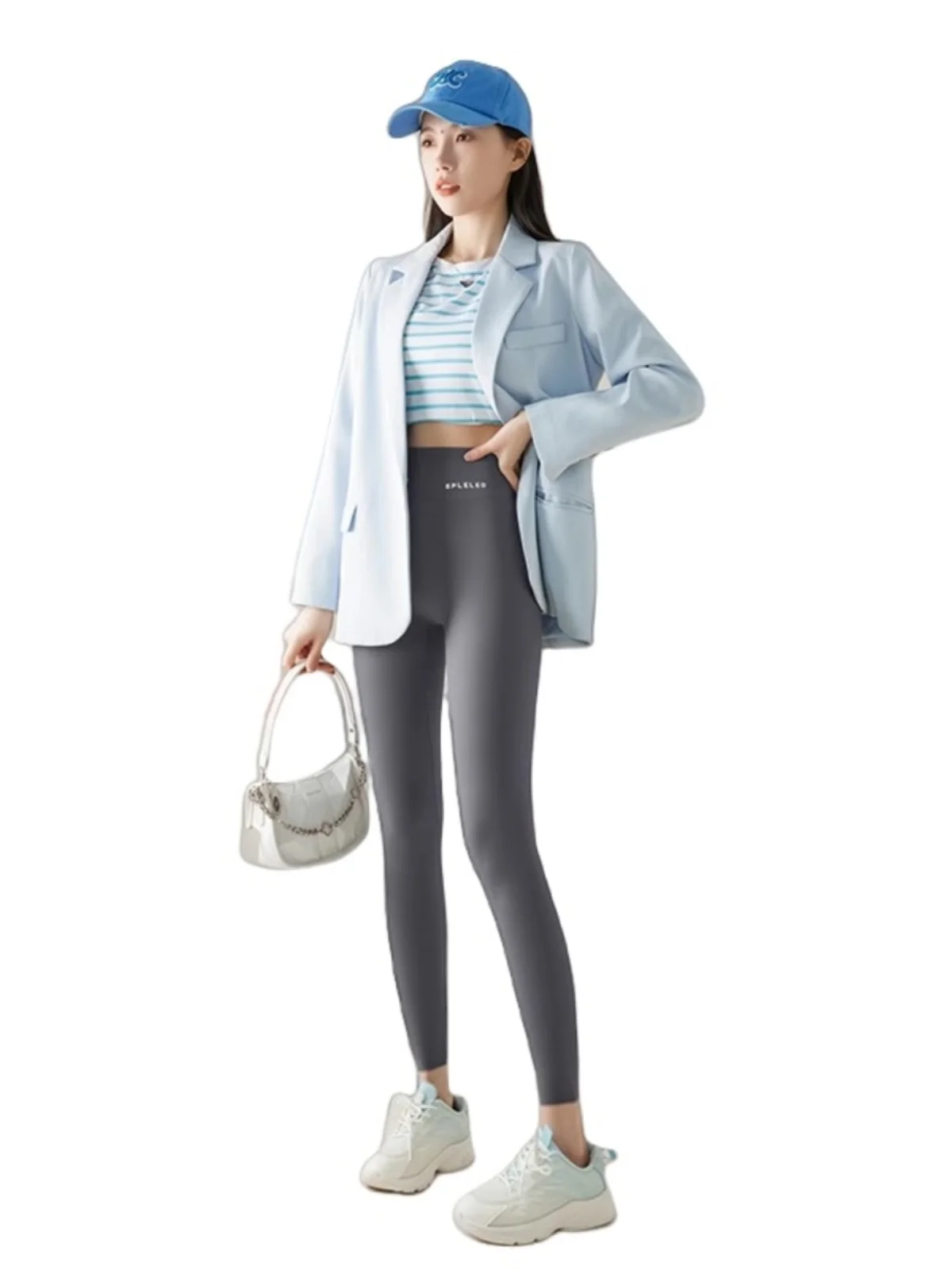 Trendy Fleece Lined Shark Pants Women's Outdoor Wear Spring Autumn New Korean Version Small Size No Butt Yoga Pants