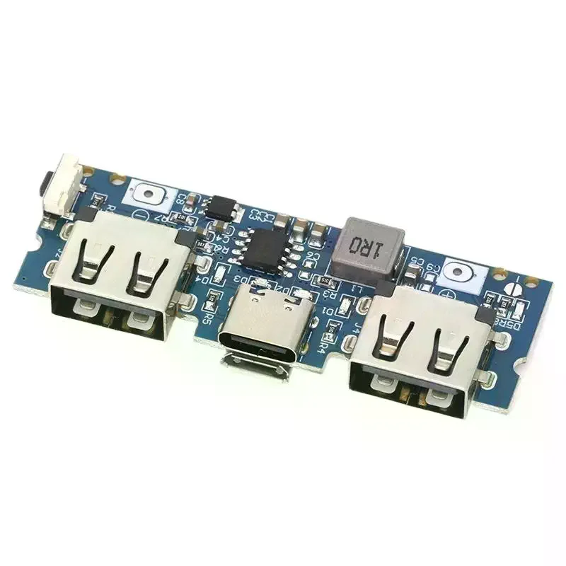 Lithium Battery Charger Board LED Dual USB 5V 2.4A Micro/Type-C USB Mobile Power Bank 18650 Charging Module Circuit Protection