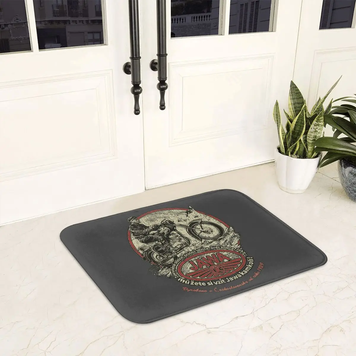 

JAWA Vintage Motorcycle Non-slip Doormat Floor Mat Cushion Carpet Rug for Kitchen Entrance Home Bedroom Footpad Mats