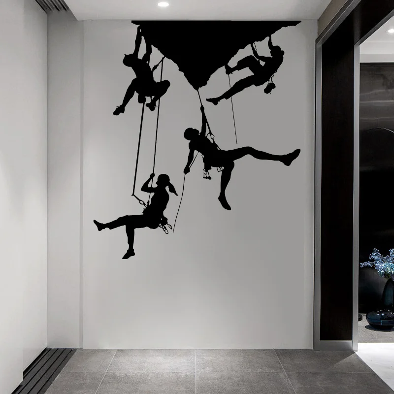 Climber Wall Vinyl Decal Extreme Sport Rock Sticker Art Murals Home Removable Decor Boy Bedroom Wall Stickers Wallpaper 3B78