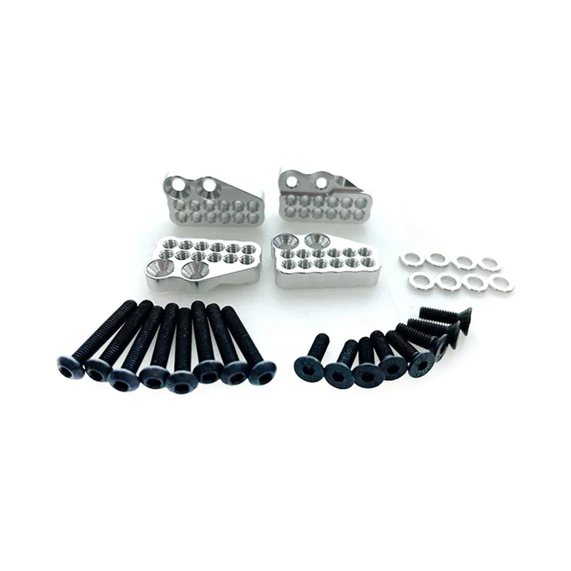 For Axial Capra 1.9 UTB -AXI03004 Aluminum Alloy Porous Front and Rear Shock Absorber Fixing Code,Black