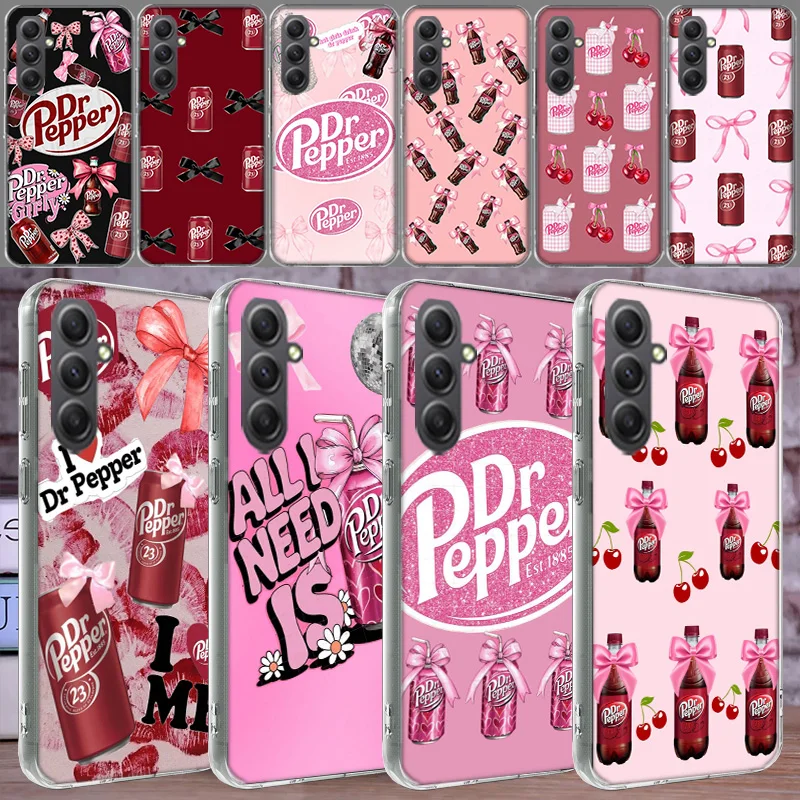 Cherry D-Dr-P-Pepper Drink Phone Case for Samsung A16 A26 A36 A56 A17 A37 A57 A07 A06 A02S A03 A04S A05S Galaxy Note 20 10 A50S