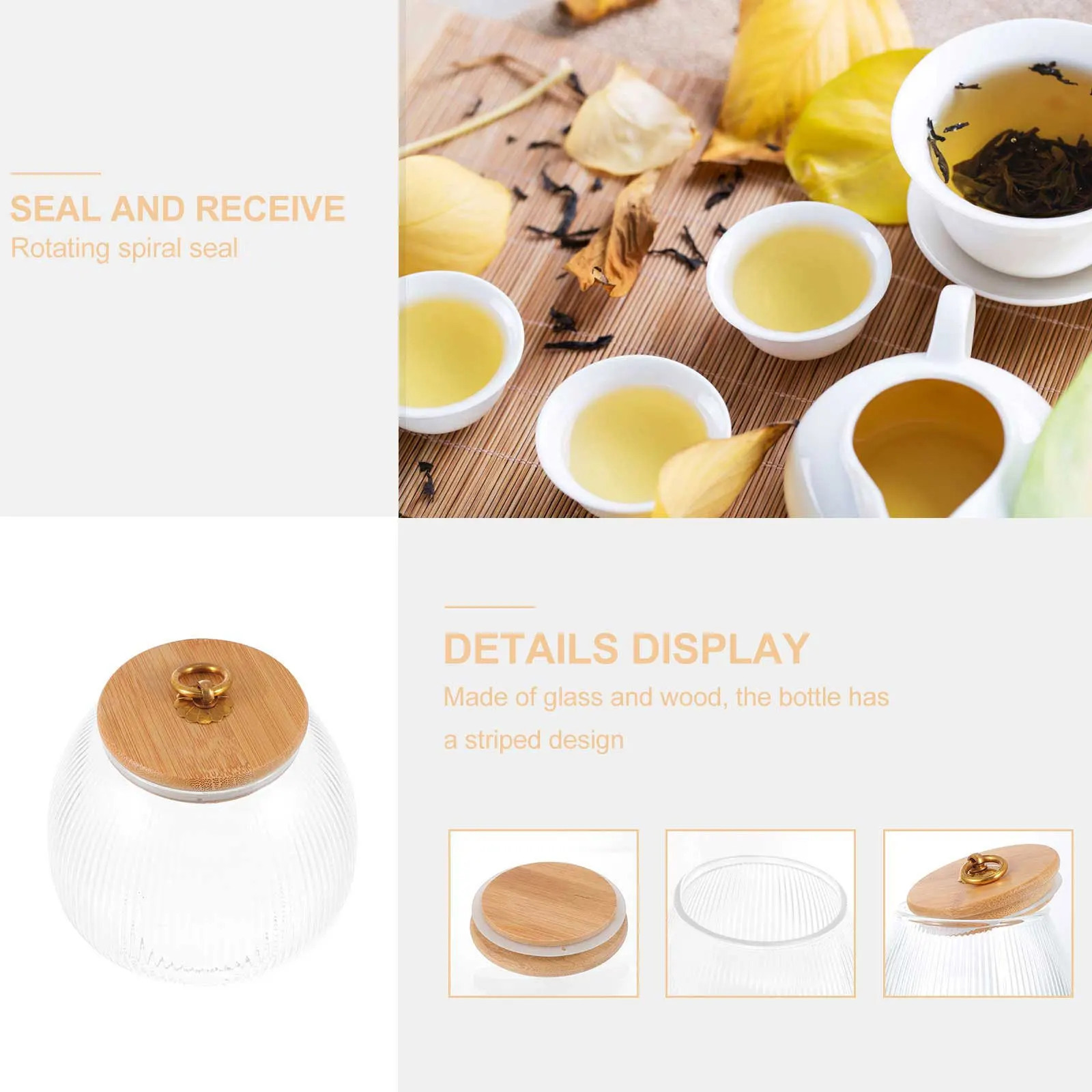 

1Pcs Sealing Jar Kitchen Storage Container Clear Jar Airtight for Cereals Nuts Rice Beans Snacks Empty Storage Container