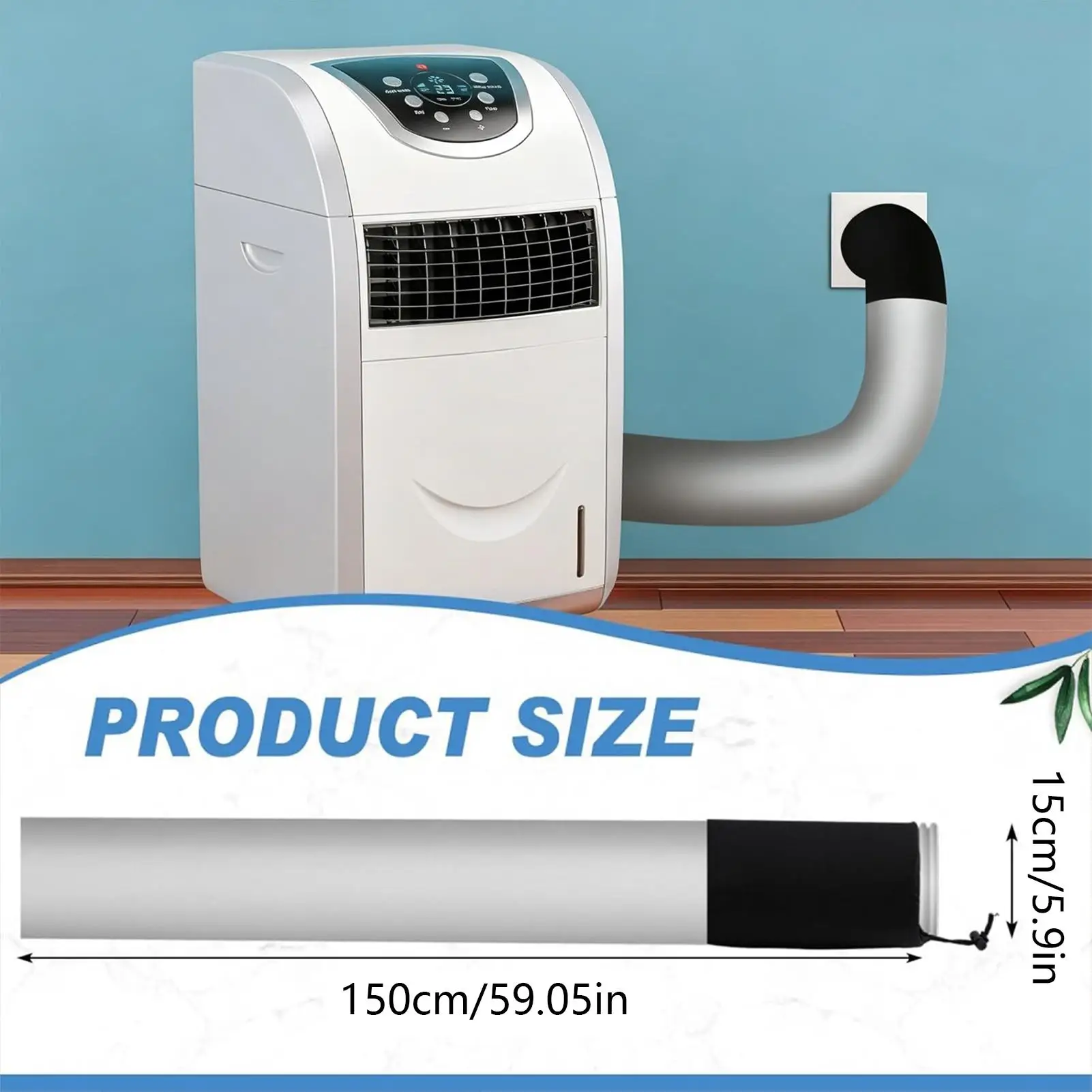 Portable Ac Hose Insulation Sleeve Pipe Hvac Insulated Wrap Portable Ac Hose Cover for Home Kitchen Window Room Bedroom