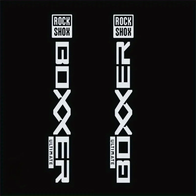 AliExpress NONE 2D Flat Sticker Motorcycle Sticker 2pcs Boxxer Mountain Bike Fork Sticker-Green and Black Vinyl Decal with Bold "ROSHOX" Design