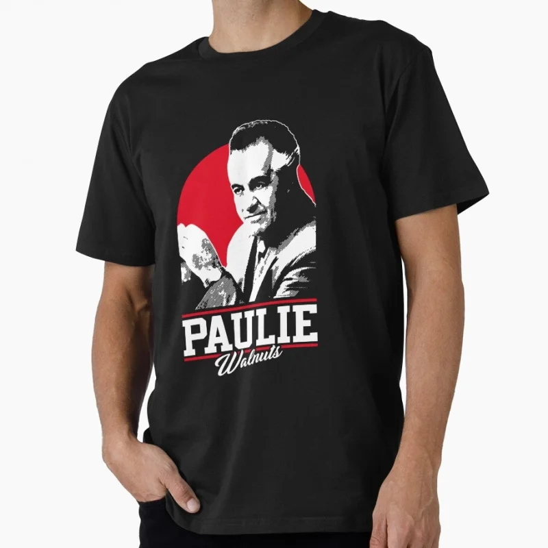 PAULIE WALNUTS The Sopranos Vintage Crime Movie Gift t shirt 100% cotton Short Sleeve Graphic clothes All size tee S-6XL