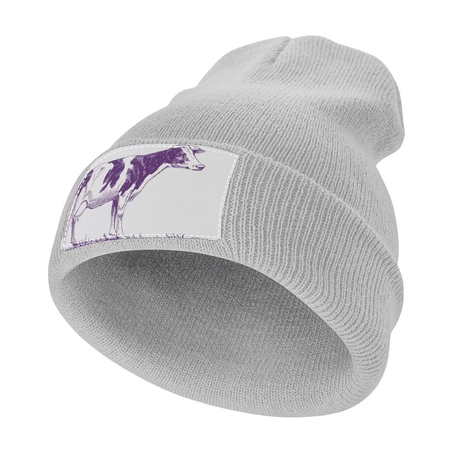 

The Purple Cow Knitted Hat Trucker Hat Hat Beach New In Women's Hats For The Sun Men's