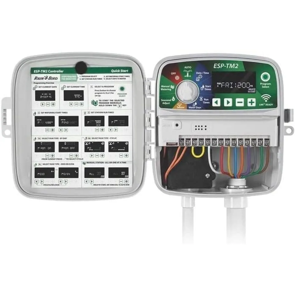 Indoor and outdoor irrigation area controller timer box and i mobile wireless smartphone upgrade module sprinkler system