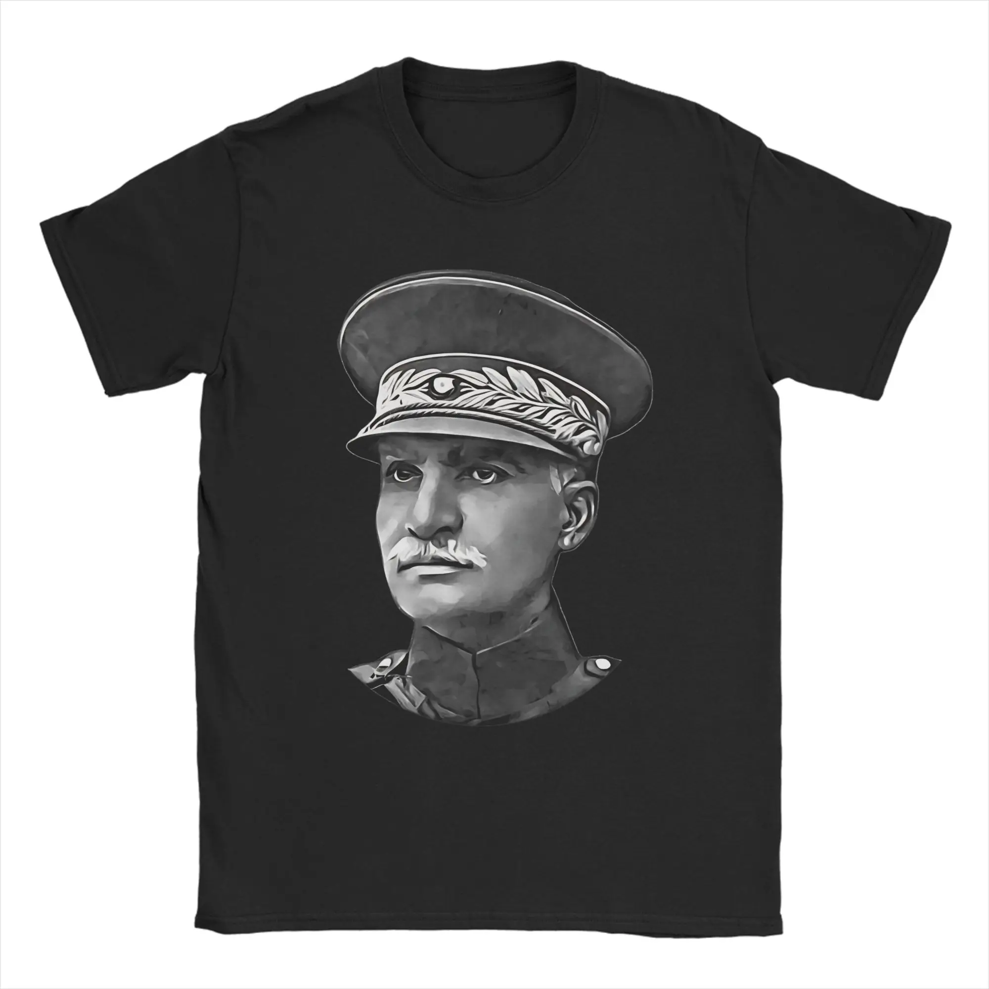 Humor Reza Shah Pahlavi T-Shirt Men Round Neck Pure Cotton T Shirts  Short Sleeve Tee Shirt Graphic Tops