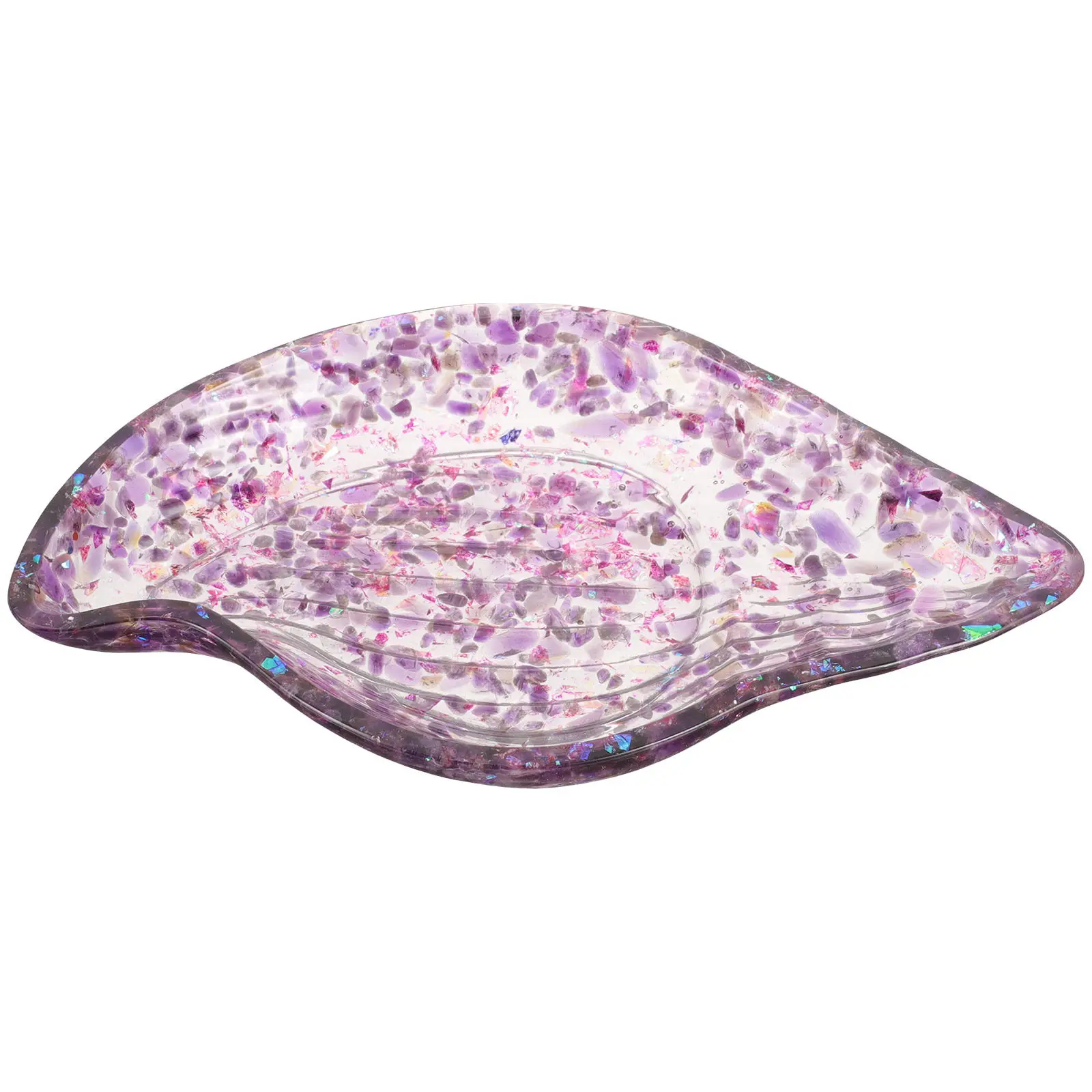 

Crystal Jewelry Dish Tray Elegant Trinket Display Plate for Rings Necklaces Earrings Home Decor Jewelry Storage Organizer