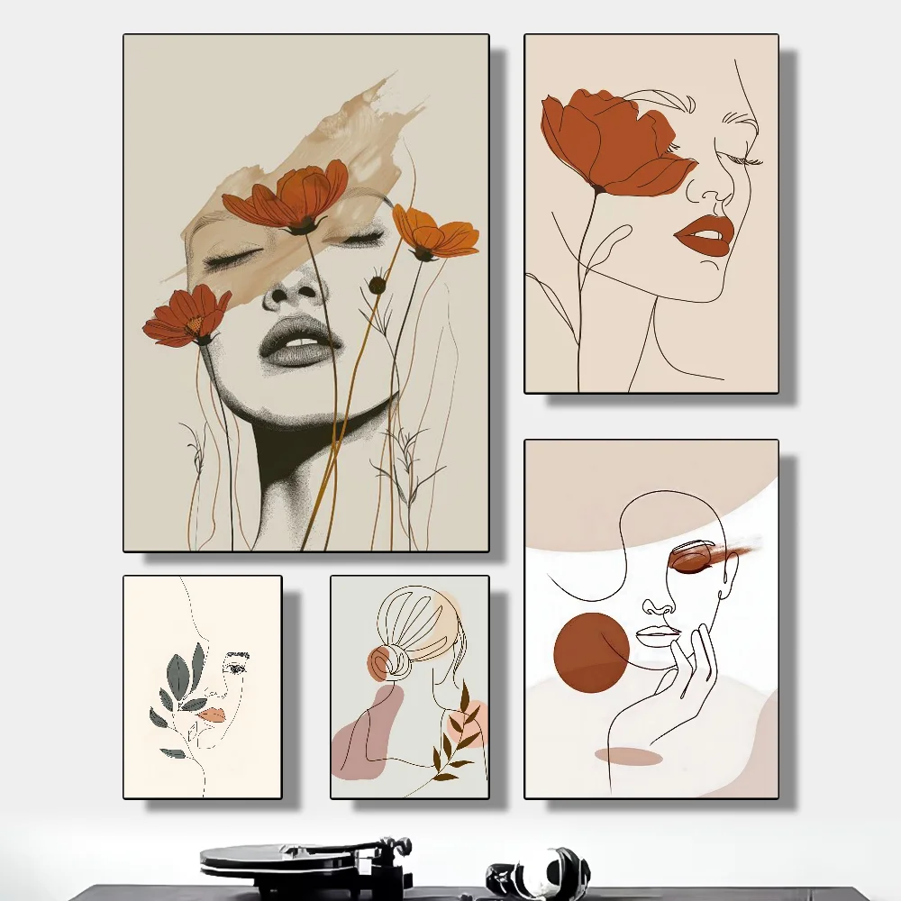 

Abstract Face Collection Print Poster HD art sticky wall waterproof home living room bedroom bar aesthetic decoration