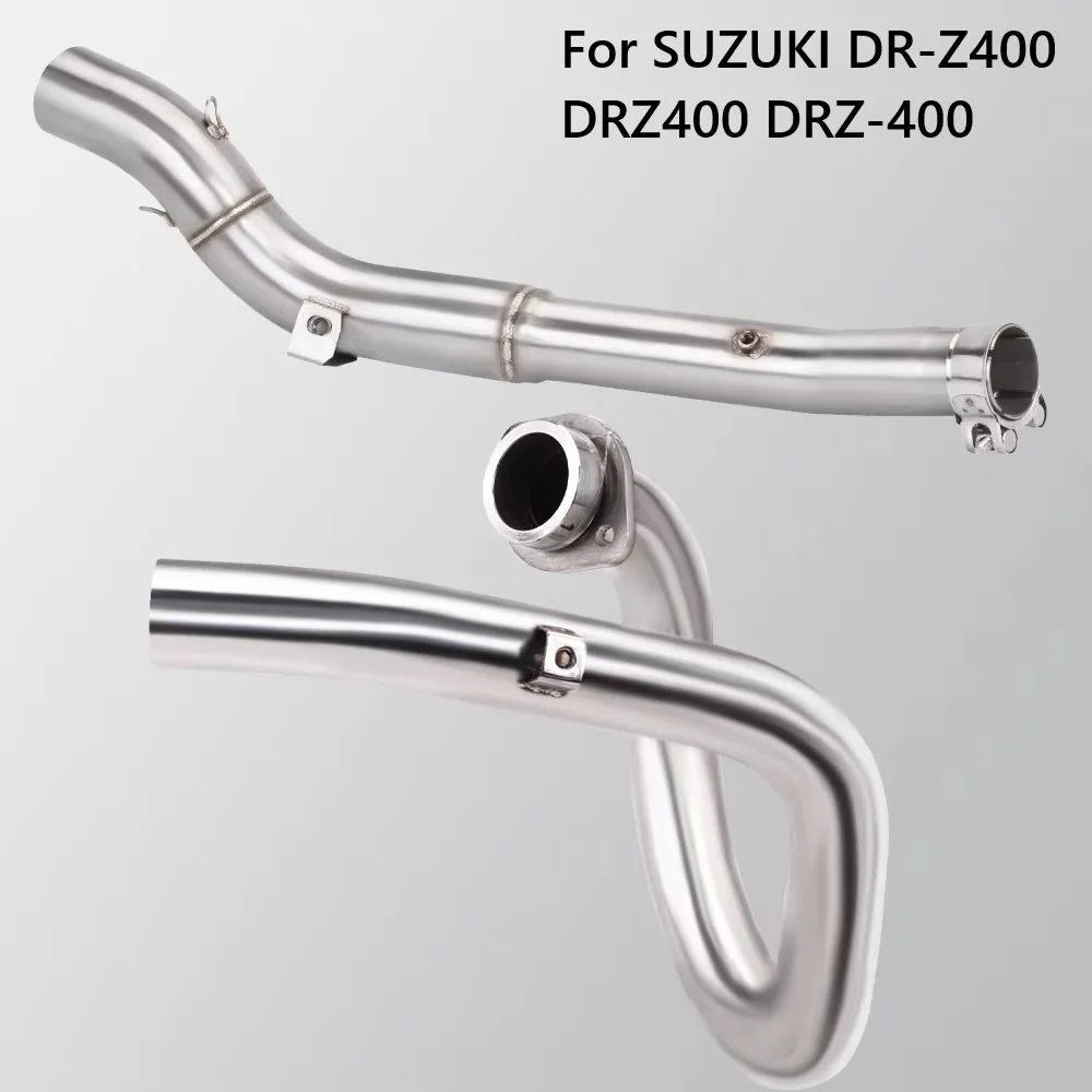 

51MM Front Link PipeXFor SUZUKI DR-Z400 DRZ400 DRZ-400 DR Z400 SM S EMotorcycle Exhaust ORV Escape Muffler Slip On 2000 - 2022