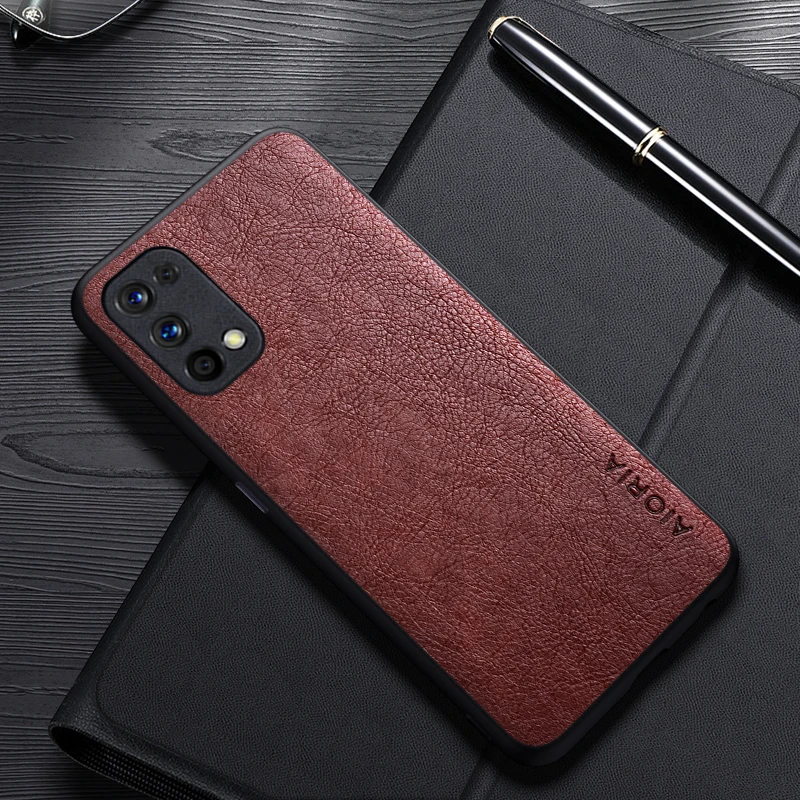 Case For Realme 7 Pro K7X Q2 Simple Design Luxury Leather Business Cover For Realme V5 Case