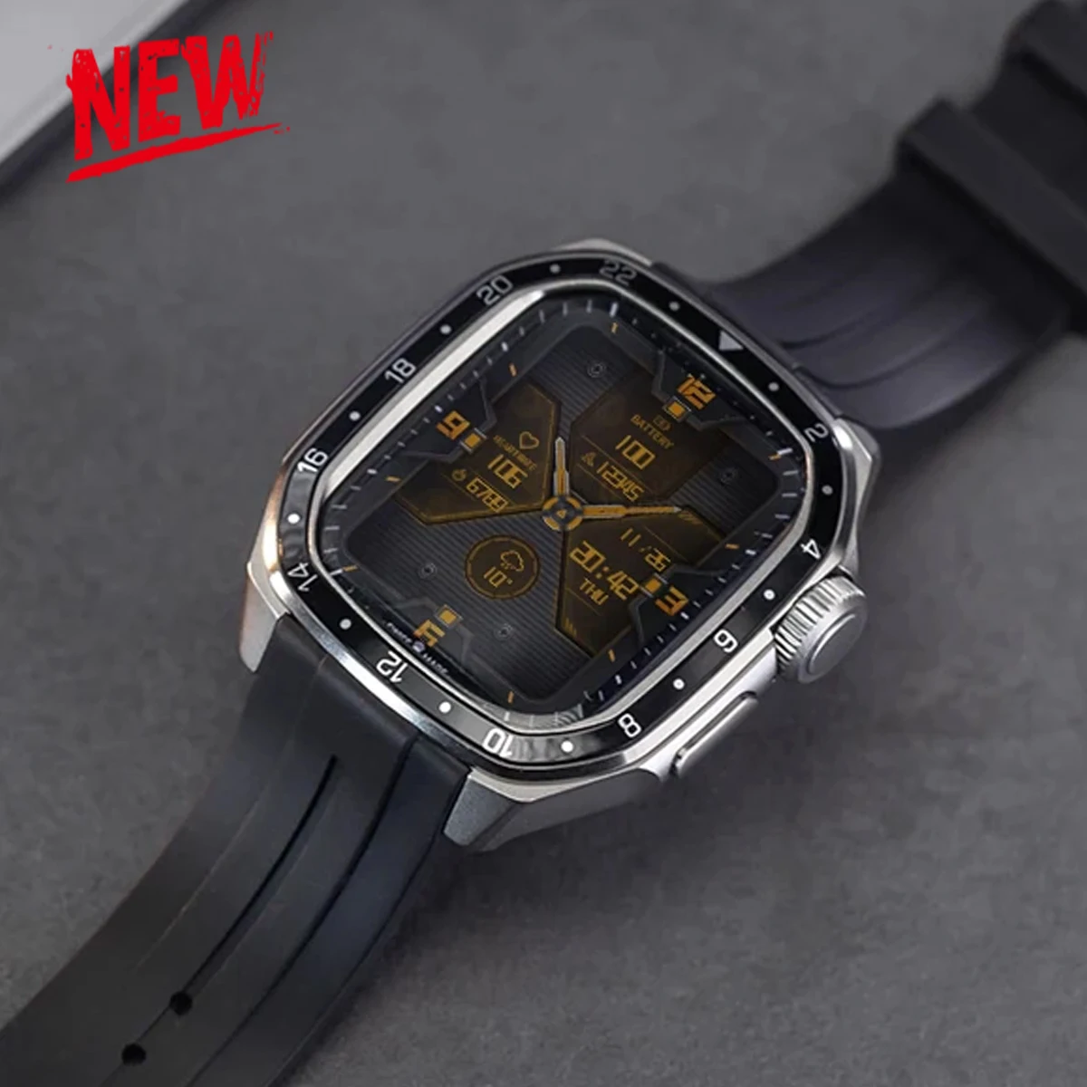 For Apple Watch Series 11 10 46mm Refit Modification Metal Case＋Band Rugged Protective Case For iWatch 44 45mm Strap Bracelet