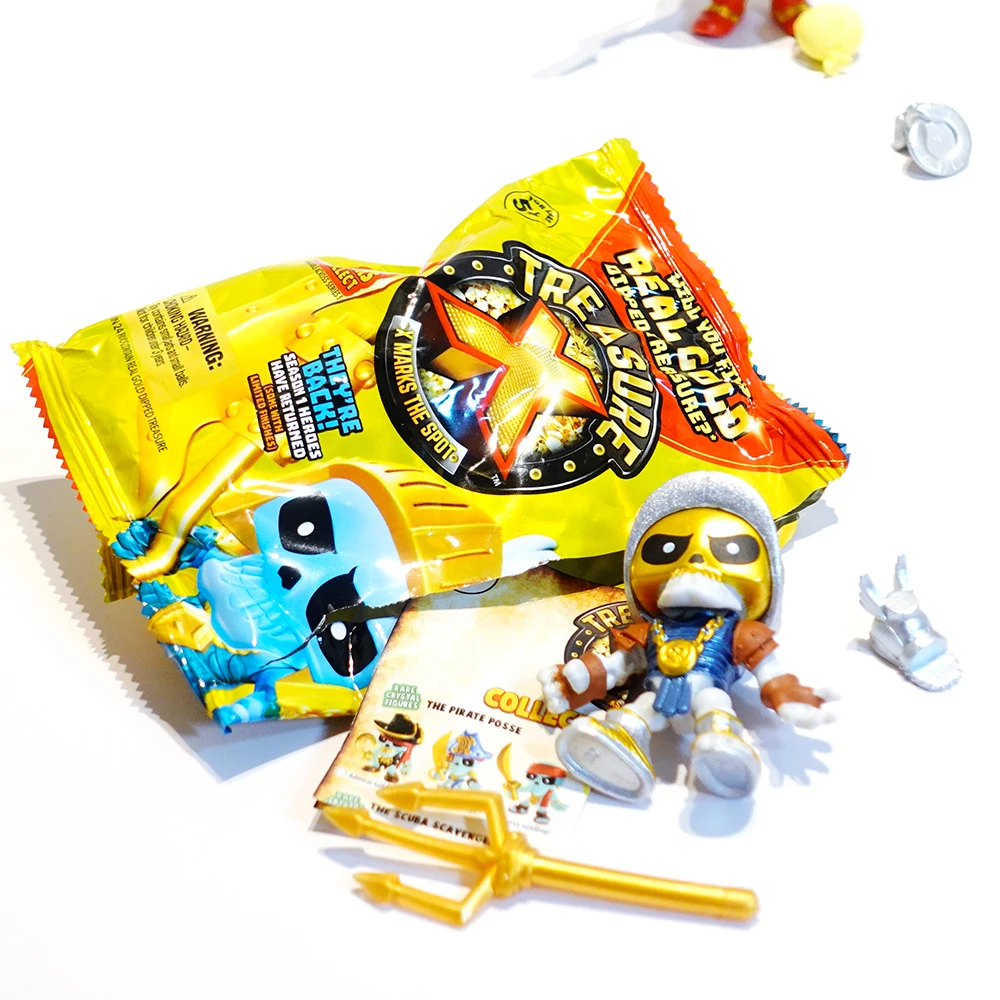 Official TREASURE X Series 1 Golden Treasure Hunters Mystery Blind Bag Rare Collectible Action Figures Toy