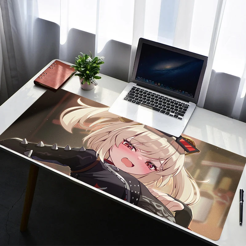 

Mouse Pad Office PC Gaming Accessories Keyboard Pad Zenless Zone Zero Burnice White Anime Rubber Mousepad Laptop Desk Mouse Mat