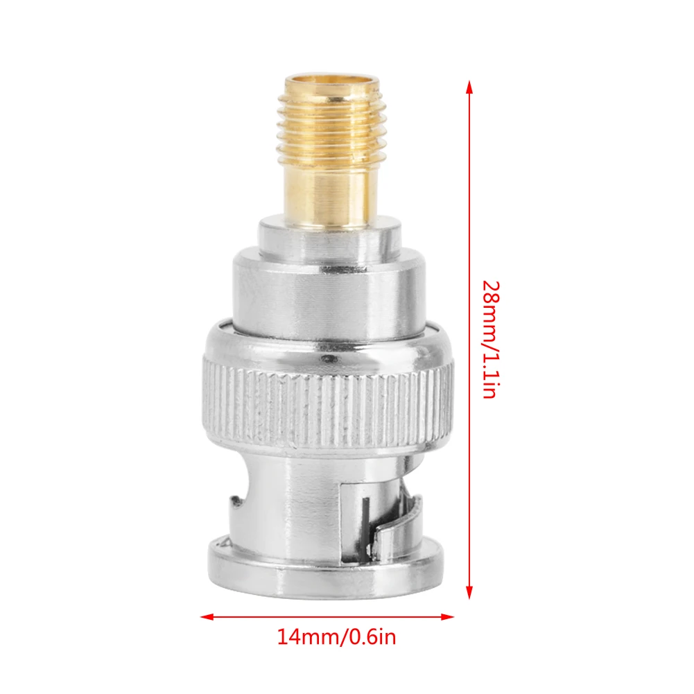 موصل محوري BNC ذكر إلى SMA أنثى نوع RF موصل محول محوري اختبار محول SMA محول BNC إلى SMA محول