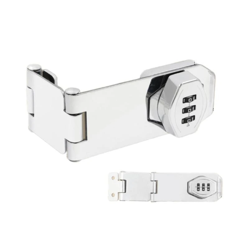 

652F Sturdy Zinc Alloy Twist Knob Passwords Lock for Cabinets Cupboards Sheds and Pantries Double Door Drawers Daily Use