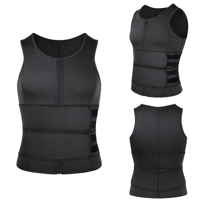 Vensslim Männer Body Shaper Taille Trainer Weste Abnehmen Hemd Sauna Schweiß Kompression Unterhemd Shapewear Fat Burner Workout Tops