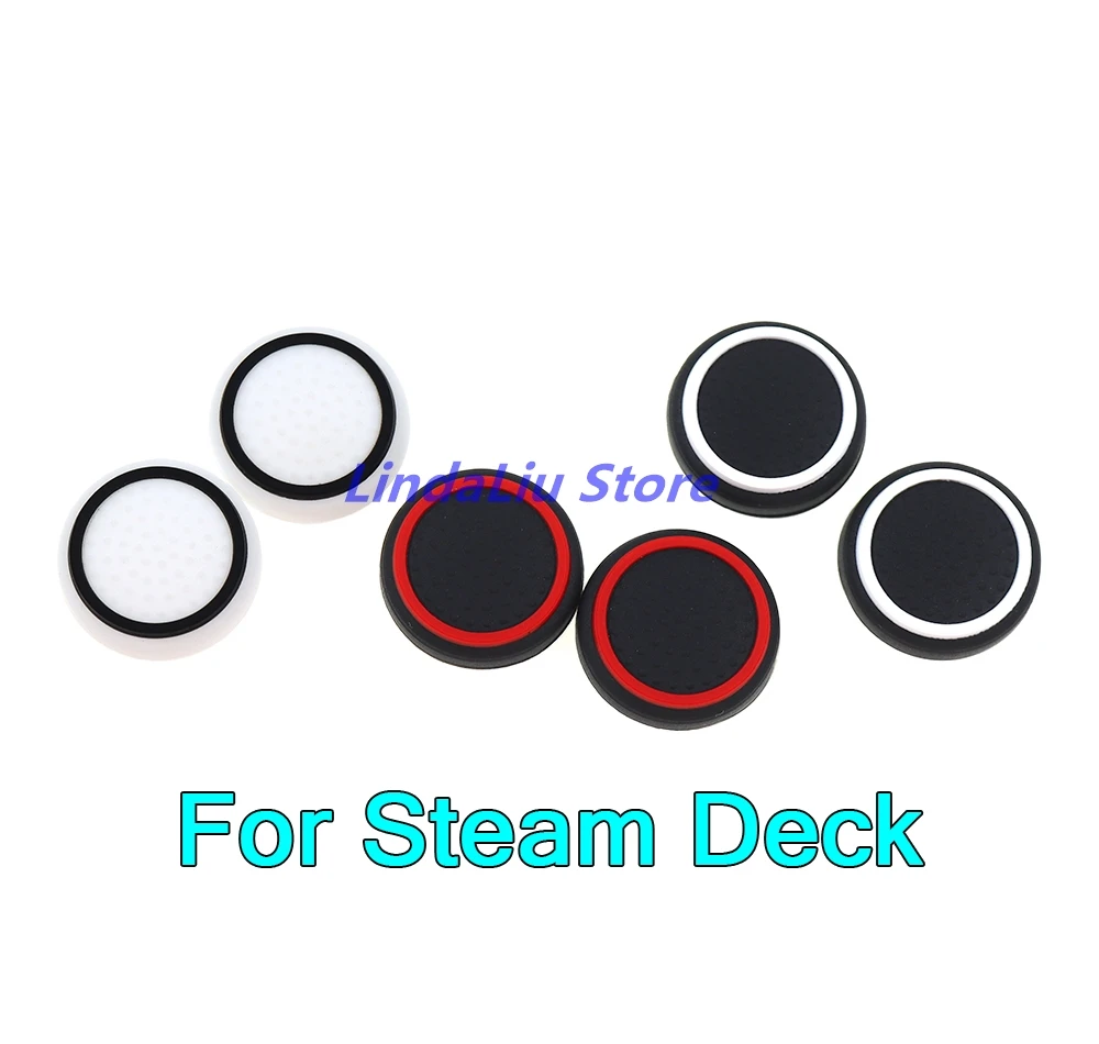 20PCS For Steam Deck Illuminated Anti-slip Cap Rocker Cap Silicone Analog Thumb Stick Grips Cover