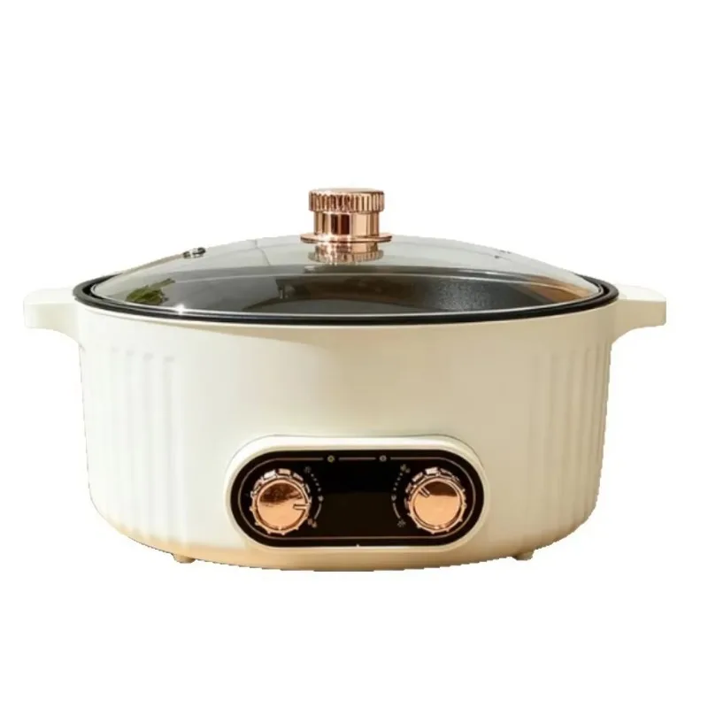 

110V 4 Cell Electric Hot Pot 6L Non Stick Zone Temperature Control 2000W Fast Heating Smart Dry Burn Protection