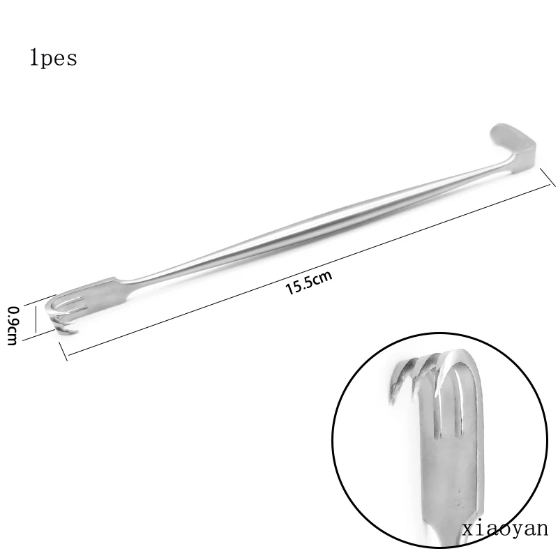 Orthopaedic double head retractor plastic surgery take soft rib instruments tools eyelid skin bag retractor short strip