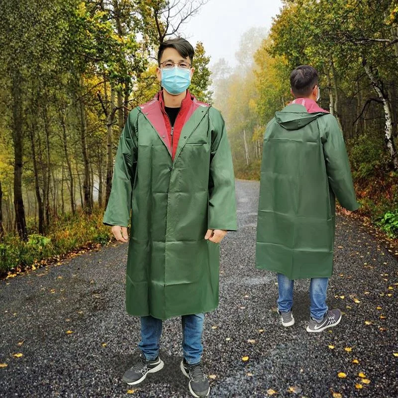 

Adult Outdoor Long Raincoat Waterproof Overalls Cycling Rainwear Hiking Mountain Climbing Raincoat Breathable Oxford Cloth