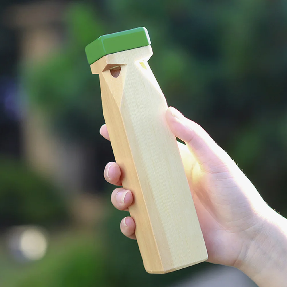 2 pezzi fischietto scorrevole flauto in legno treno giocattolo per bambini strumenti musicali leggero portatile divertente coinvolgente pratico sviluppo per principianti