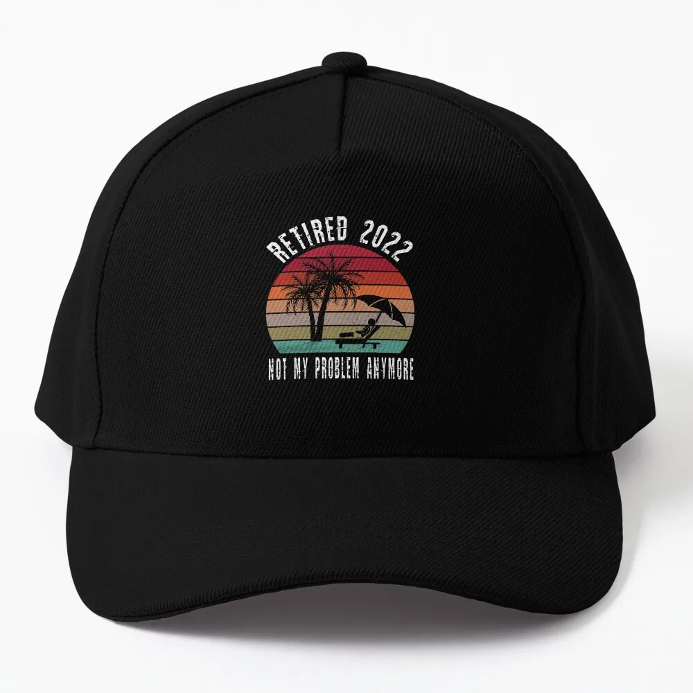 

Retired 2022 Not My Problem Anymore Retro Sunset With Distress Baseball Cap Dropshipping Trucker Hats Hat Men's Women's