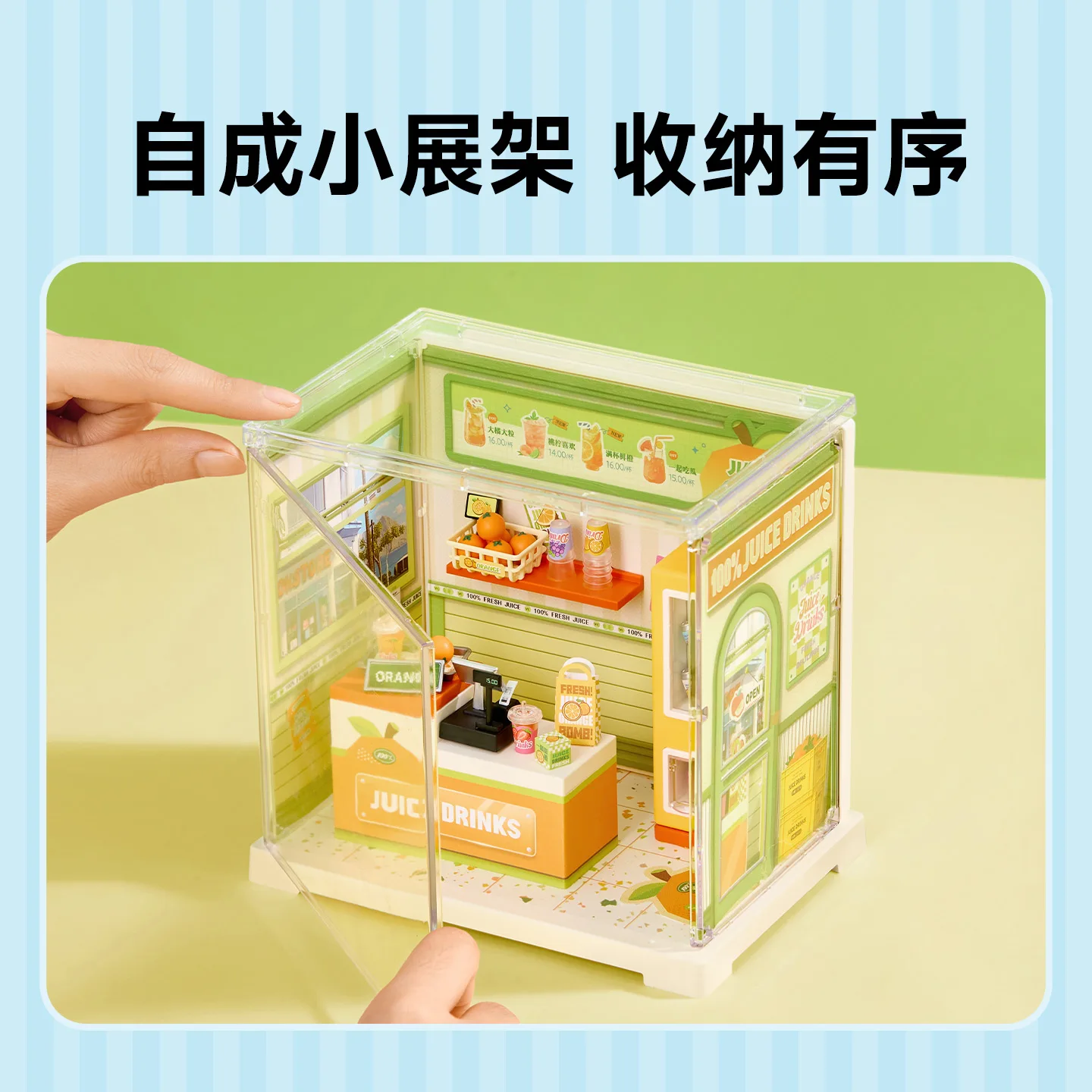 Originale Rolife Super World Nuovo Prodotto Mini Building Block Assemblaggio Giocattolo Cabina Fai da Te Modello in Miniatura Modello di Montaggio Regalo a Sorpresa