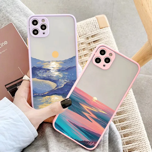 Aquarell-Handyhülle für iPhone 17 16 14 13 12 11 15 Pro Max Mini X XS XR 16 15 14 Plus Hüllen Ozeanwellen stoßfeste Abdeckungen – Detail 9