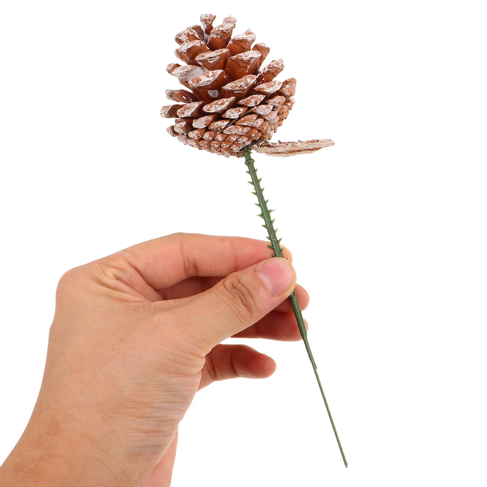 

20pcs Christmas Pine Cone Ornaments Rustic Holiday Pinecones Picks Festive Wreath Garland Decor Winter Party Crafts Xmas Tree