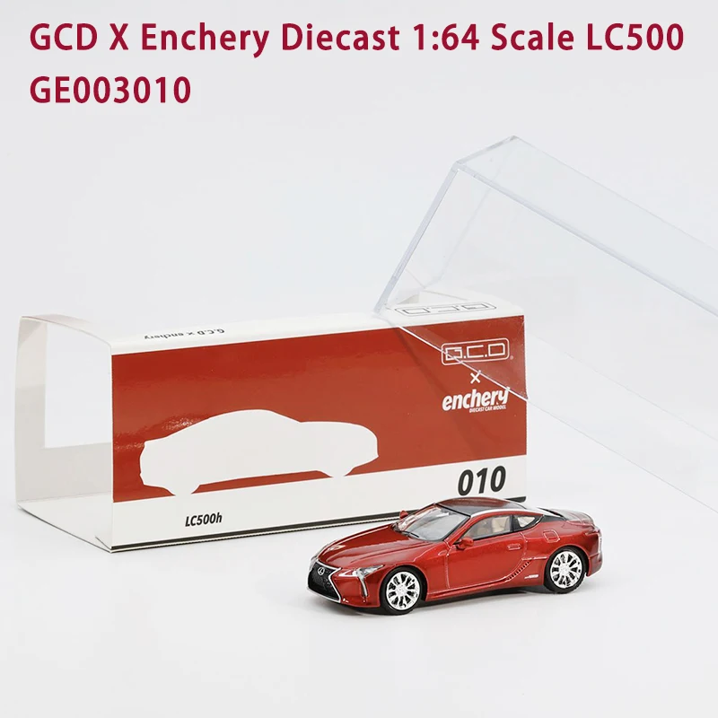 GCD X Enchery Diecast 1:64 Scale LC500 Alloy Simulation Car Model Adult Hobby Collection Souvenir Static Display Gift