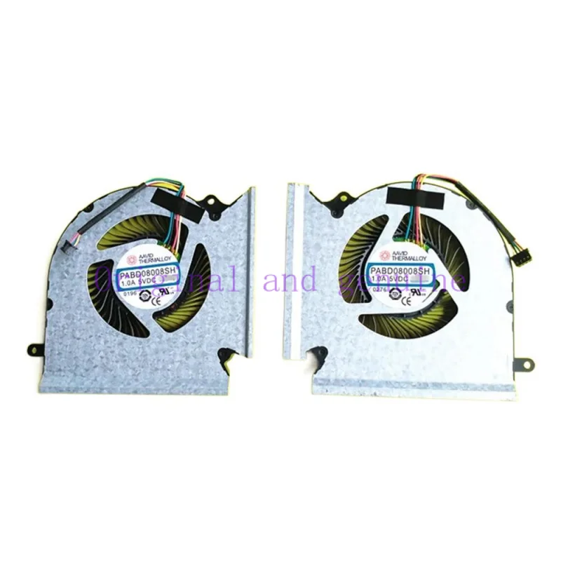 New original cpu cooling fan for MSI GE66 GP66 GL66 MS-1541 MS-1542 N453 N454 PABD08008SH cooler Fans Heatsink radiator