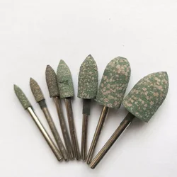 Brocas de pulido con forma cรณnica de OD3-12mm, Goma elรกstica con abrasivos montados, brocas Dremel, herramientas rotativas, 21 unids/paquete