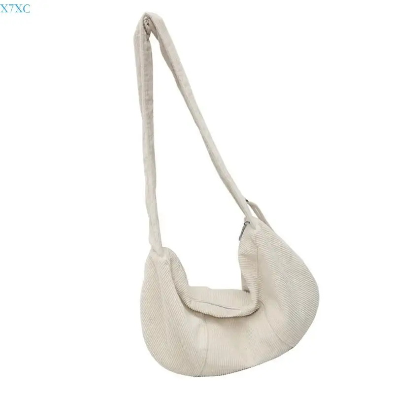 

X7XC Corduroy Bag Spacious Shoulder Bag Satchel for Women in Multiple Colors