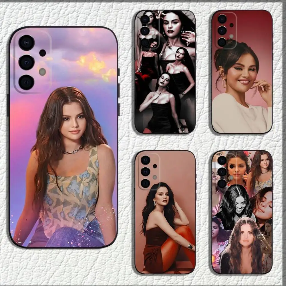 

S-Selena Singer G-Gomez Phone Case For Samsung Galaxy A73,72,71,A52,51,40,41,A22,A32,31,A13,12,Note20 Soft Black Shell